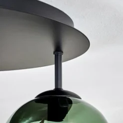 hofstein Ripoll Plafonnier, Boule lumineuse Bleu, Vert, Cuivré, 5 lumières