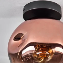 hofstein Ripoll Plafonnier Clair, Cuivré, 1 lumière