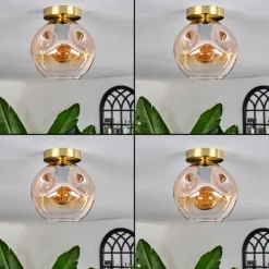 hofstein Ripoll Plafonnier Or, Noir, 1 lumière