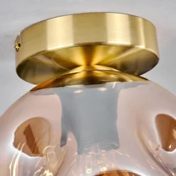 hofstein Ripoll Plafonnier Or, Noir, 1 lumière