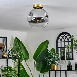 hofstein Ripoll Plafonnier Or, Noir, 1 lumière