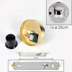 hofstein Ripoll Plafonnier Or, Noir, 1 lumière