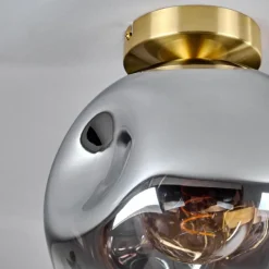 hofstein Ripoll Plafonnier Or, Noir, 1 lumière