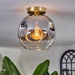 hofstein Ripoll Plafonnier Or, Noir, 1 lumière