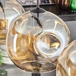 hofstein Ripoll Suspension Ambre, 3 lumières