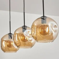 hofstein Ripoll Suspension Ambre, 3 lumières