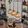 hofstein Ripoll Suspension Ambre, 3 lumières