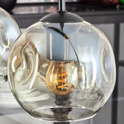 hofstein Ripoll Suspension Ambre, Clair, 4 lumières