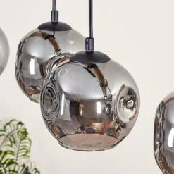 Suspension Verre Fumé-hofstein Ripoll Suspension, Boule lumineuse, Suspension Fumé, 5 lumières