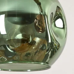 hofstein Ripoll Suspension, Boule lumineuse, Suspension Bleu, Vert, Cuivré, 5 lumières