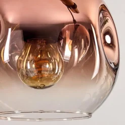 hofstein Ripoll Suspension, Boule lumineuse, Suspension Écru, Noir, 5 lumières