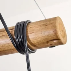 Lampes Dorées-hofstein Ripoll Suspension, Boule lumineuse, Suspension Écru, Noir, 5 lumières