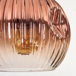 hofstein Ripoll Suspension, Boule lumineuse, Suspension Écru, Noir, 5 lumières