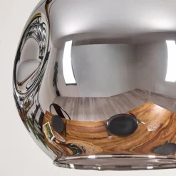 hofstein Ripoll Suspension, Boule lumineuse, Suspension Écru, Noir, 3 lumières