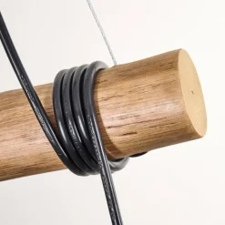 hofstein Ripoll Suspension, Boule lumineuse, Suspension Écru, Noir, 3 lumières