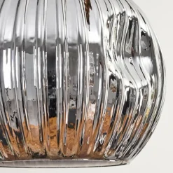 Suspension Verre Fumé-hofstein Ripoll Suspension, Boule lumineuse, Suspension Écru, Noir, 3 lumières