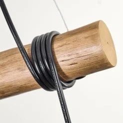 Lampes Dorées-hofstein Ripoll Suspension, Boule lumineuse, Suspension Écru, Noir, 3 lumières