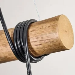 hofstein Ripoll Suspension, Boule lumineuse, Suspension Écru, Noir, 3 lumières