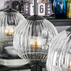 Lampes À Boules-hofstein Ripoll Suspension, Boule lumineuse, Suspension Clair, 3 lumières