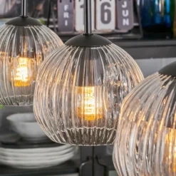 Lampes À Boules-hofstein Ripoll Suspension, Boule lumineuse, Suspension Clair, 3 lumières