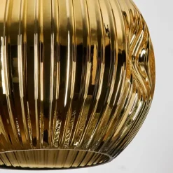 Lampes Dorées-hofstein Ripoll Suspension, Boule lumineuse, Suspension grappe Ambre, Or, Clair, Fumé, 4 lumières