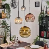 Lampes Dorées-hofstein Ripoll Suspension, Boule lumineuse, Suspension grappe Ambre, Or, Clair, Cuivré, Fumé, 4 lumières