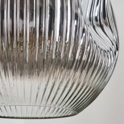 Lampes Dorées-hofstein Ripoll Suspension, Boule lumineuse, Suspension grappe Ambre, Chrome, Or, Clair, Cuivré, Fumé, 4 lumières