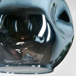 hofstein Ripoll Suspension, Boule lumineuse, Suspension grappe Bleu, Or, Vert, Cuivré, 4 lumières