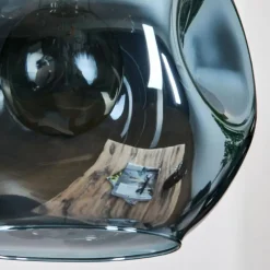 hofstein Ripoll Suspension, Boule lumineuse, Suspension grappe Bleu, Or, Vert, 3 lumières