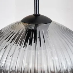 hofstein Ripoll Suspension, Boule lumineuse, Suspension grappe Ambre, Clair, Fumé, 5 lumières