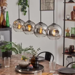 hofstein Ripoll Suspension Chrome, Clair, 4 lumières