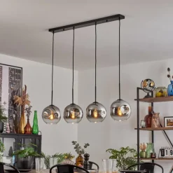 hofstein Ripoll Suspension Chrome, Clair, 4 lumières