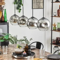 hofstein Ripoll Suspension Chrome, Clair, 4 lumières