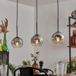 hofstein Ripoll Suspension Chrome, Clair, 3 lumières