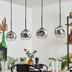 hofstein Ripoll Suspension Chrome, Clair, 4 lumières