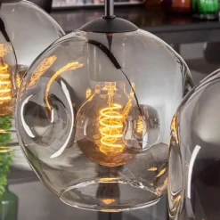 Suspension Verre Fumé-hofstein Ripoll Suspension Clair, Fumé, 4 lumières