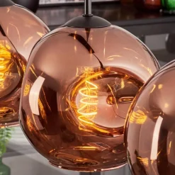 hofstein Ripoll Suspension Cuivré, 4 lumières