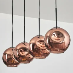 hofstein Ripoll Suspension Cuivré, 4 lumières