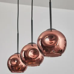 hofstein Ripoll Suspension Cuivré, 3 lumières