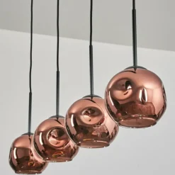 hofstein Ripoll Suspension Cuivré, 4 lumières