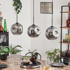 hofstein Ripoll Suspension Fumé, 3 lumières