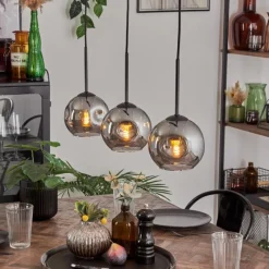 hofstein Ripoll Suspension Fumé, 3 lumières