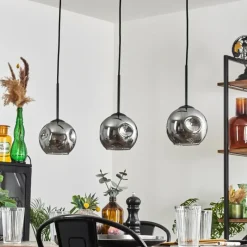 hofstein Ripoll Suspension Fumé, 3 lumières