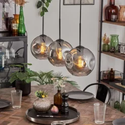 hofstein Ripoll Suspension Fumé, 3 lumières