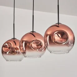 hofstein Ripoll Suspension Noir, 3 lumières