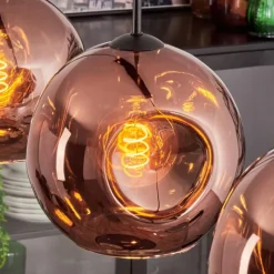 hofstein Ripoll Suspension Noir, 3 lumières