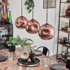 hofstein Ripoll Suspension Noir, 3 lumières