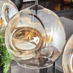 hofstein Ripoll Suspension Noir, 4 lumières