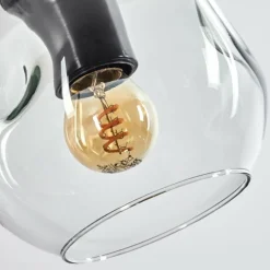 hofstein Ripoll Suspension Noir, 3 lumières