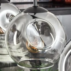 hofstein Ripoll Suspension Noir, 4 lumières